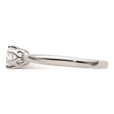 14K White Gold 6-Prong Solitaire Engagement Ring Mounting – view 4