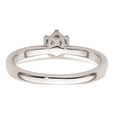 14K White Gold 6-Prong Solitaire Engagement Ring Mounting – view 6