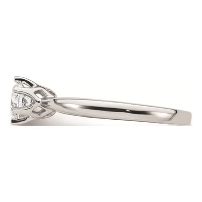 14K White Gold Solitaire Engagement Ring Mounting – view 4