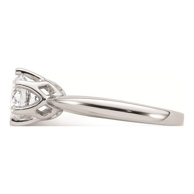 14K White Gold 6-Prong Round Solitaire Engagement Ring Mounting – view 4