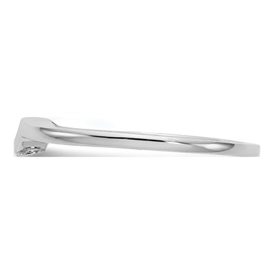 14K White Gold Diamond Wedding Band – view 3