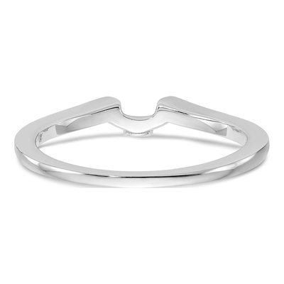 14K White Gold Diamond Wedding Band – view 5