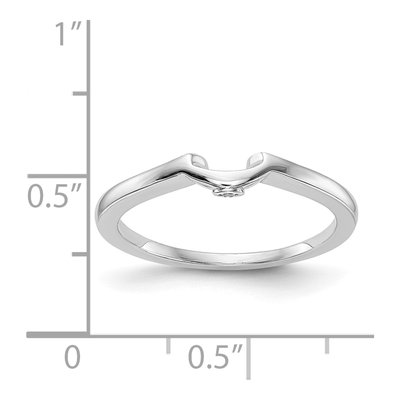 14K White Gold Diamond Wedding Band – view 7