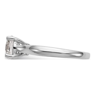 14K White Gold Diamond Engagement Ring Semi-Mount – view 4