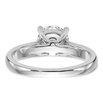 14K White Gold Diamond Engagement Ring Semi-Mount – view 6