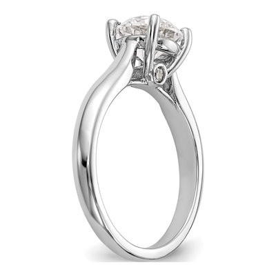 14K White Gold Diamond Engagement Ring Semi-Mount – view 7