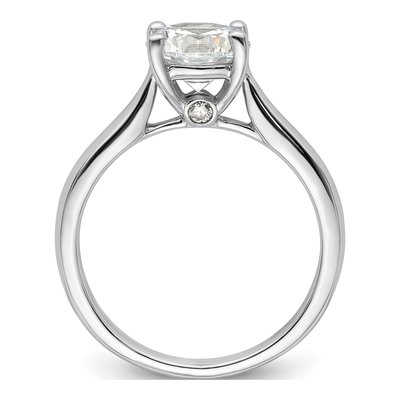 14K White Gold Diamond Engagement Ring Semi-Mount – view 3