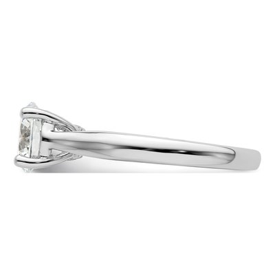 14K White Gold Diamond Engagement Ring Semi-Mount – view 4