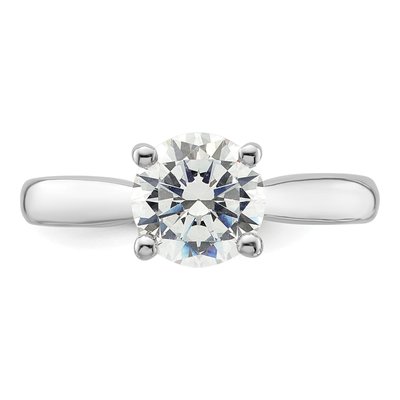 14K White Gold Diamond Engagement Ring Semi-Mount – view 5