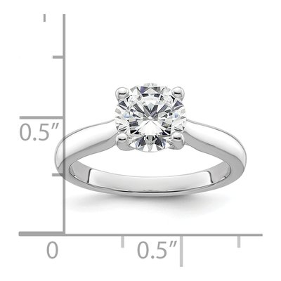 14K White Gold Diamond Engagement Ring Semi-Mount – view 8