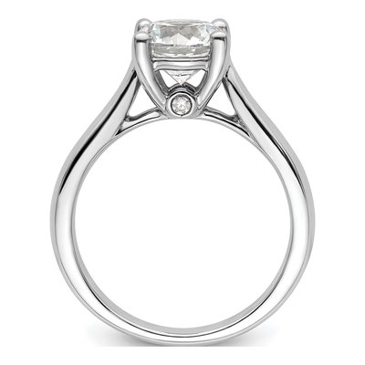 14K White Gold Diamond Engagement Ring Semi-Mount – view 3
