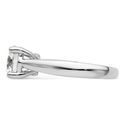 14K White Gold Diamond Engagement Ring Semi-Mount – view 4