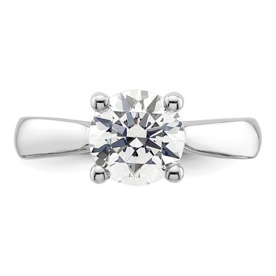 14K White Gold Diamond Engagement Ring Semi-Mount – view 5
