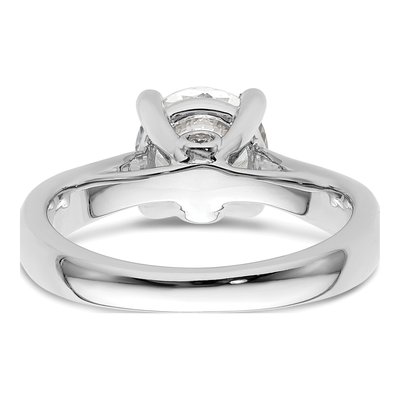 14K White Gold Diamond Engagement Ring Semi-Mount – view 6