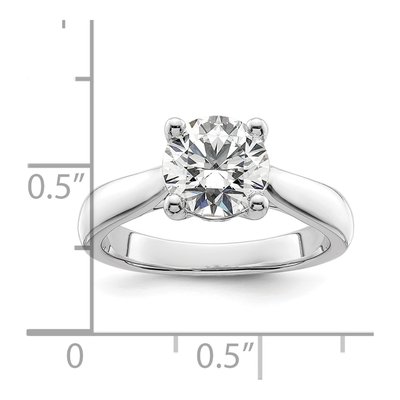 14K White Gold Diamond Engagement Ring Semi-Mount – view 8