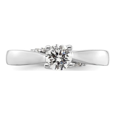 14K White Gold Diamond Engagement Ring Semi-Mount – view 6