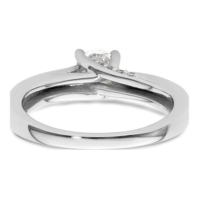 14K White Gold Diamond Engagement Ring Semi-Mount – view 7