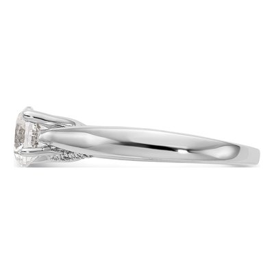 14K White Gold Diamond Engagement Ring Semi-Mount – view 4