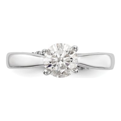 14K White Gold Diamond Engagement Ring Semi-Mount – view 5