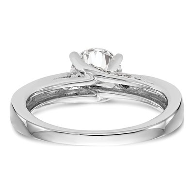 14K White Gold Diamond Engagement Ring Semi-Mount – view 6