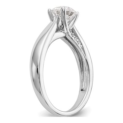 14K White Gold Diamond Engagement Ring Semi-Mount – view 7