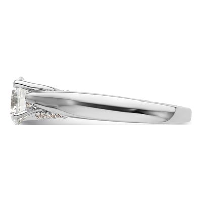 14K White Gold Diamond Engagement Ring Semi-Mount – view 5