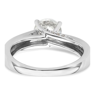 14K White Gold Diamond Engagement Ring Semi-Mount – view 7