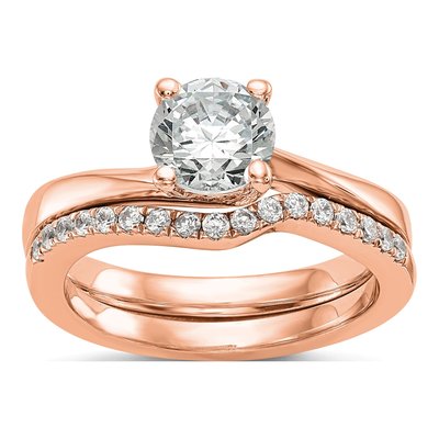 14K Rose Gold Solitaire Ring Mounting – view 5