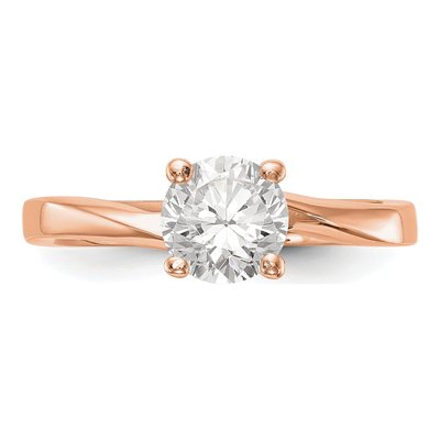 14K Rose Gold Solitaire Ring Mounting – view 6