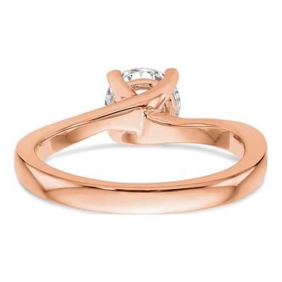 14K Rose Gold Solitaire Ring Mounting – view 7