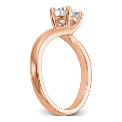 14K Rose Gold Solitaire Ring Mounting – view 8