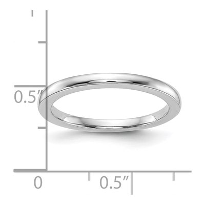 14K White Gold 1.8mm Wedding Band – view 7