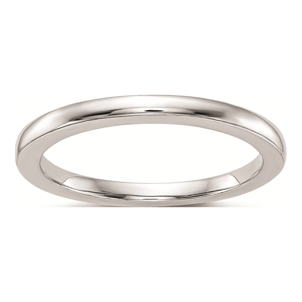 14K White Gold 1.8mm Wedding Band