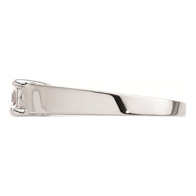 14K White Gold Princess Solitaire Engagement Ring Mounting – view 5