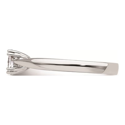14K White Gold Oval Solitaire Engagement Mounting – view 4