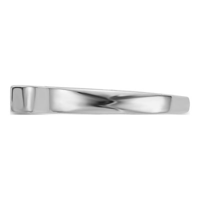 14K White Gold Peg-Set Solitaire Engagement Ring Mounting – view 3