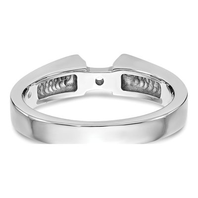 14K White Gold Peg Set Solitaire Engagement Ring Mounting – view 6