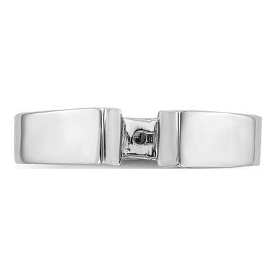 14K White Gold Peg Set Solitaire Engagement Ring Mounting – view 4