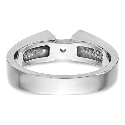 14K White Gold Peg Set Solitaire Engagement Ring Mounting – view 5