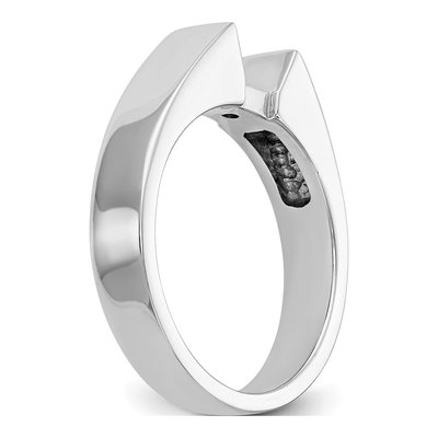 14K White Gold Peg Set Solitaire Engagement Ring Mounting – view 6