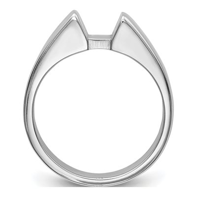Platinum Solitaire Engagement Ring Mounting – view 3
