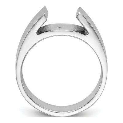 Platinum Solitaire Engagement Ring Mounting – view 2