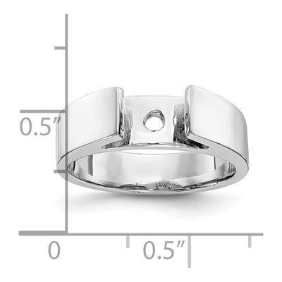 Platinum Solitaire Engagement Ring Mounting – view 3