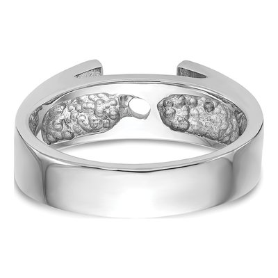 Platinum Solitaire Engagement Ring Mounting – view 8