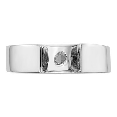 14K White Gold Solitaire Engagement Ring Mounting – view 4