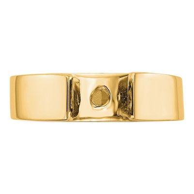 14K Yellow Gold Solitaire Engagement Ring Mounting – view 5