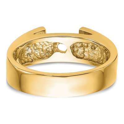 14K Yellow Gold Solitaire Engagement Ring Mounting – view 6