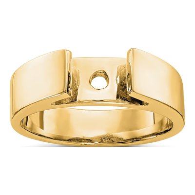 14K Yellow Gold Solitaire Engagement Ring Mounting