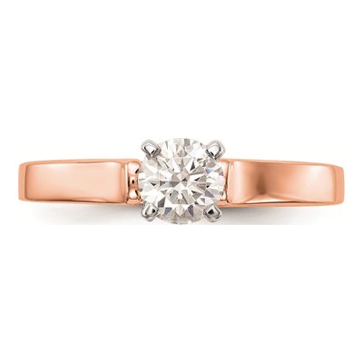 14K Rose Gold Solitaire Engagement Ring Mounting – view 4