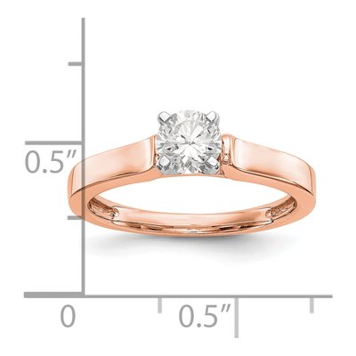 14K Rose Gold Solitaire Engagement Ring Mounting – view 7